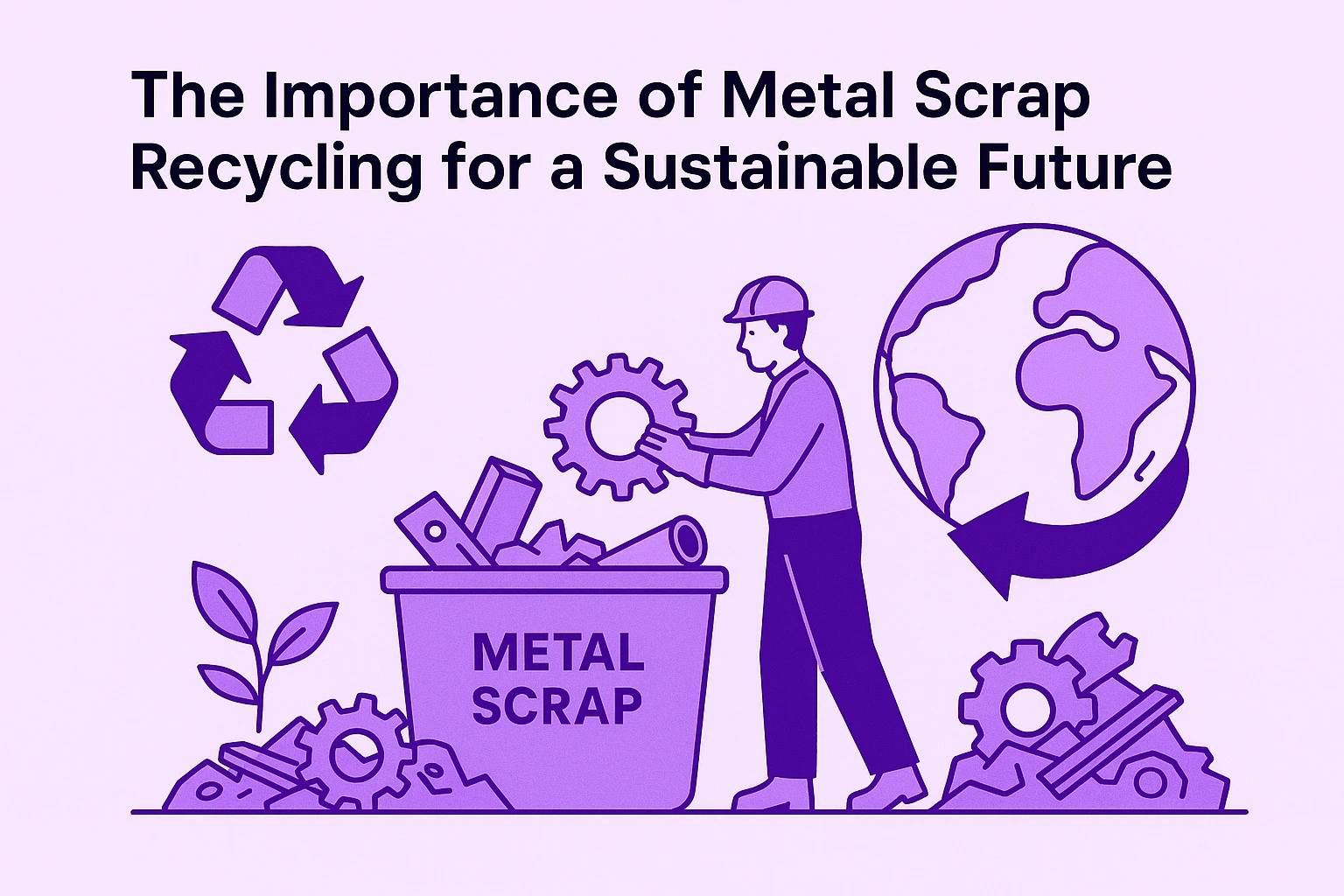Metal scrap recycling